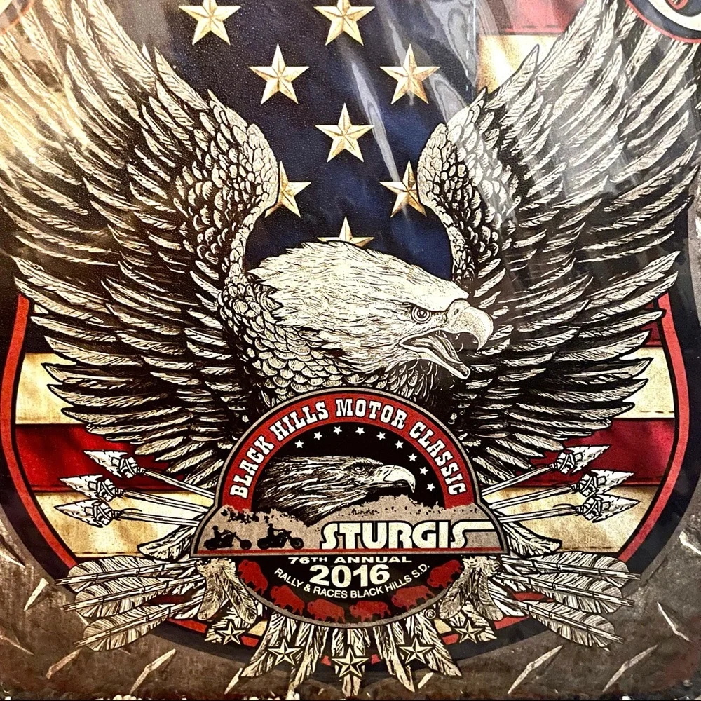 NEW Sturgis Black Hills Motor Classic Rally 76 Years Metal Sign